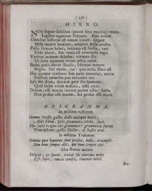 Hiero. [ ... mit Abbildungsbeschreibung].