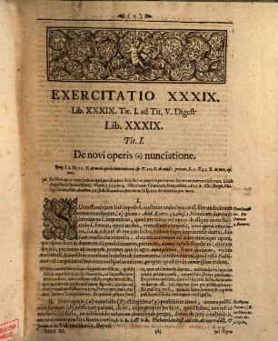 Georgii Adami Struvii, JCti, Syntagmatis Juris Civilis Pars ..., 3. à libro ff. 39. usque ad finem