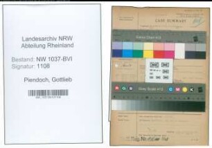 Entnazifizierung Gottlieb Piendoch , geb. 00.00.0000 (Fahrer)