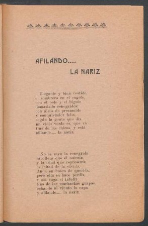 Afilando..... la nariz