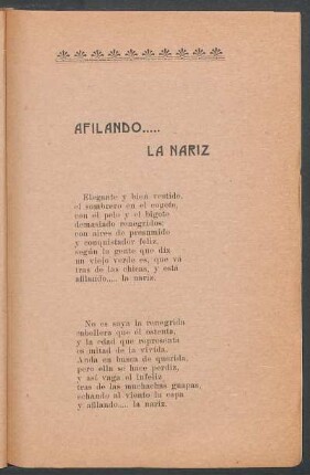 Afilando..... la nariz