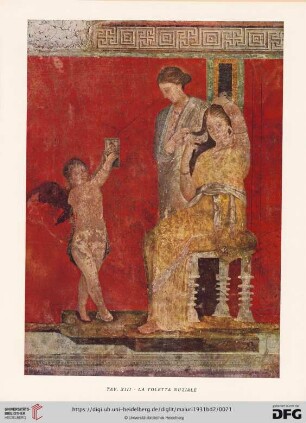 Tav. XIII: La toletta nuziale