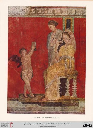 Tav. XIII: La toletta nuziale