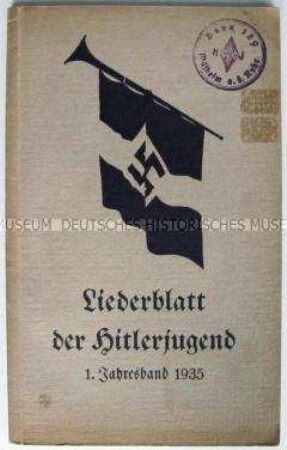 Text-Noten-Heft mit Liedern der HJ