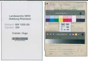 Entnazifizierung Hugo Cramer , geb. 03.08.1900 (Polier)
