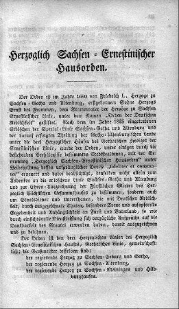 Herzoglich Sachsen-Ernestinischer Hausorden