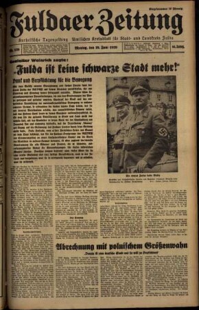 Ausgabe vom Montag, den 19. Juni 1939.