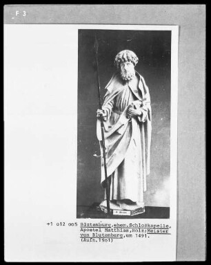 Die zwölf Apostel mit Schmerzensmann und Maria — Der Apostel Matthias