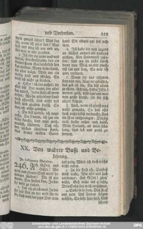 XX. Von wahrer Busse und Bekehrung.