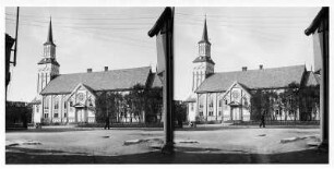 Tromsø/ Norwegen. Dom. Ansicht von Südost mit Mittelrisalit