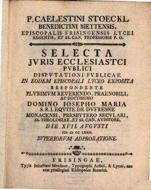 Selecta iuris ecclesiastici publici