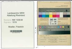 Entnazifizierung Friedrich Moeller , geb. 28.05.1896 (Ingenieur)