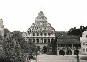 Stargard, Rathaus : Stargard (Stargard Szczeciński/Polen). Rathaus (16. Jh.) und Hauptwache