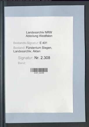 Forstregister über die Einnahmen und Ausgaben der Ämter Hilchenbach, Freudenberg sowie Ferndorf und Krombach