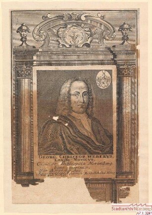 Georg Christoph Weber aus Lauf, Bürger und Buchhändler in Nürnberg; geb. 11. August 1690