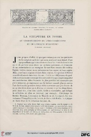 4. Pér. 2.1909: La sculpture en ivoire, [1]