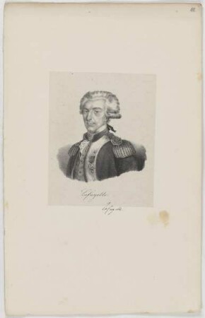 Bildnis des Gilbert Du Motier de Lafayette