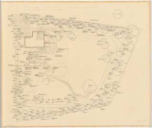 Garten Loeweneck, Murnau: Lageplan mit Pflanzplan 1:100