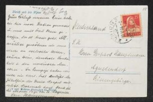 Brief von Hermann Haussmann, Hildegard Haussmann und Unbekannt an Gerhart Hauptmann