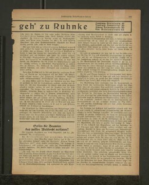 Sollen die Beamten das passive Wahlrecht verlieren?