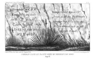 Inscriptions on south face of Inscription Rock