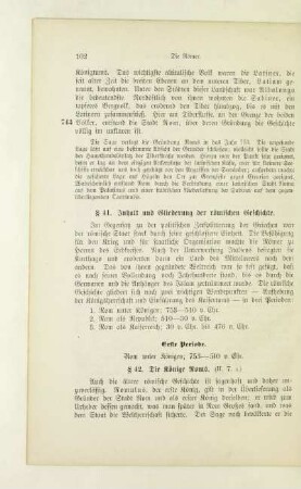 Erste Periode. Rom unter Königen; 753 - 510 v. Chr