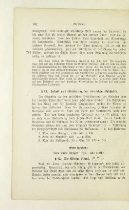 Erste Periode. Rom unter Königen; 753 - 510 v. Chr
