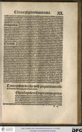 Tenor epistole de celis misse per patronos ecclesie Thuricensis contra negligentes divinum cultum.