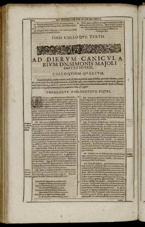 Colloquium Quartum. In quo de Diabolis [...]