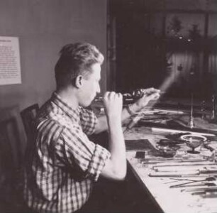 Glasbläser aus Lauscha, Dresden Weihnachtsausstellung 1959