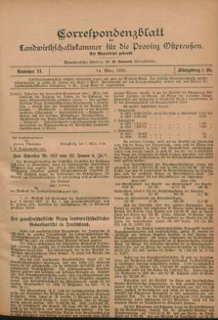 Nummer 11. 14. März 1900.