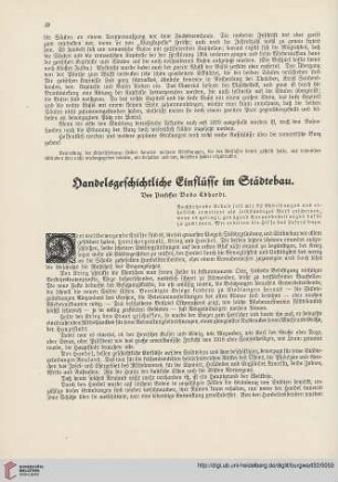 32: Handelsgeschichtliche Einflüsse im Städtebau