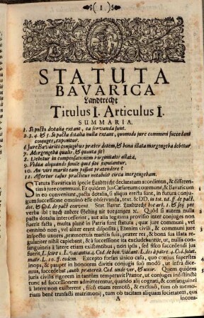 Differentiæ Potissimæ Inter Jus Bavaricum, Landtrecht, Et Jus Commvne Civile