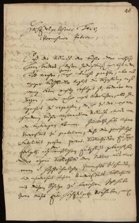 Brief von Christoph August Heumann an Johann Friedrich von Uffenbach. Göttingen, 20.4.1736