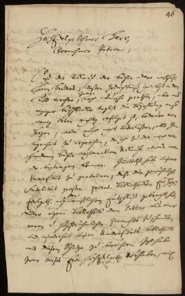 Brief von Christoph August Heumann an Johann Friedrich von Uffenbach. Göttingen, 20.4.1736
