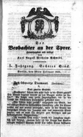 6. Stueck, 10. Februar 1851