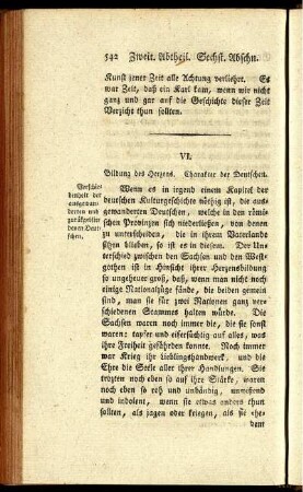 VI. Bildung des Herzens. Charakter der Deutschen.