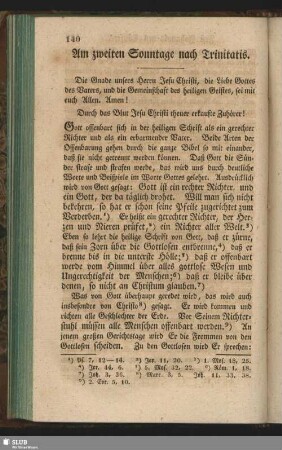 Am zweiten Sonntage nach Trinitatis
