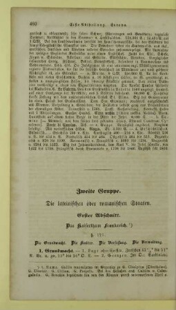 Zweite Gruppe. Die lateinischen oder romanischen Staaten