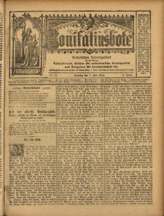 Ausgabe vom Sonntag, den 07. Juni 1914.