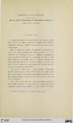 Resconto delle adunanze tenute dalla Società per le conferenze di Archeologia cristiana