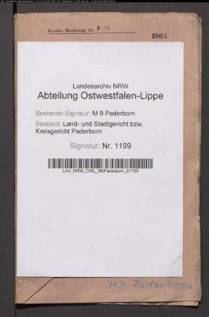 Erblasser: Hoppe, gen. Plogmeier, Bernard; Erblasser: Hoppe, Theresia, geb. Büker: