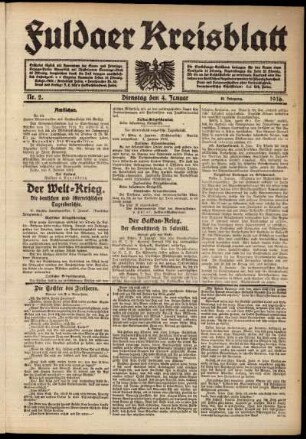 Ausgabe vom Dienstag, den 04. Januar 1916.