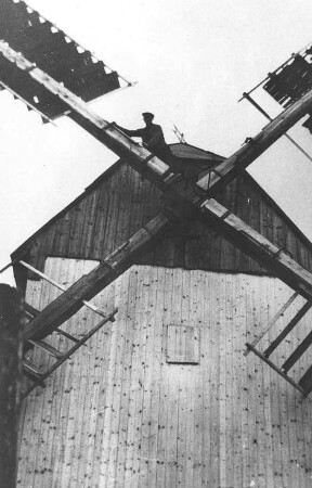 Großhennersdorf-Neundorf. Günther-Mühle, Bockmühle, Detail, Repro