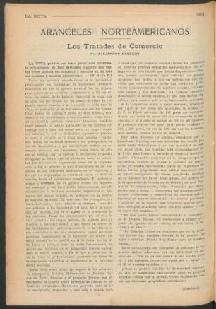 Aranceles norteamericanos : Los tratados de comercio