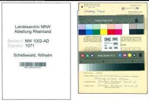 Entnazifizierung Wilhelm Schellewald, geb. 03.04.1893 (Staedt.Angest.)