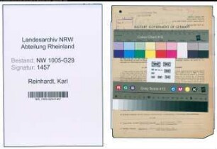 Entnazifizierung Karl Reinhardt , geb. 23.07.1906 (Techn.Angestellter)