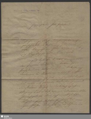 24) Brief Johann von Wehrden wohl an Eduard Böcking; dat. Brackwede, 14.02.1853.