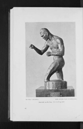 Rudolf Belling, Der Boxer Max Schmeling