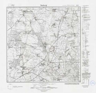 2035 Neuburg, Meßtischblatt (4cm - Karte)